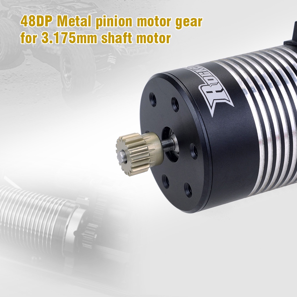 Bộ 2 Bánh Răng Động Cơ Pin 48DP 3.175mm 13T-15T 16T-18T 19T-21T 22T-24T 25T-27T 28T-30T 31T-33T 34T-36T 37T-39T 40T-42T 43T-48T