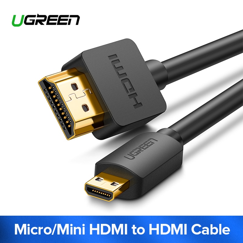 Cáp Chuyển Đổi Micro Hdmi 4k / 60hz 3d Cho Gopro Sony Máy Chiếu 1.5m Mini Hdmi