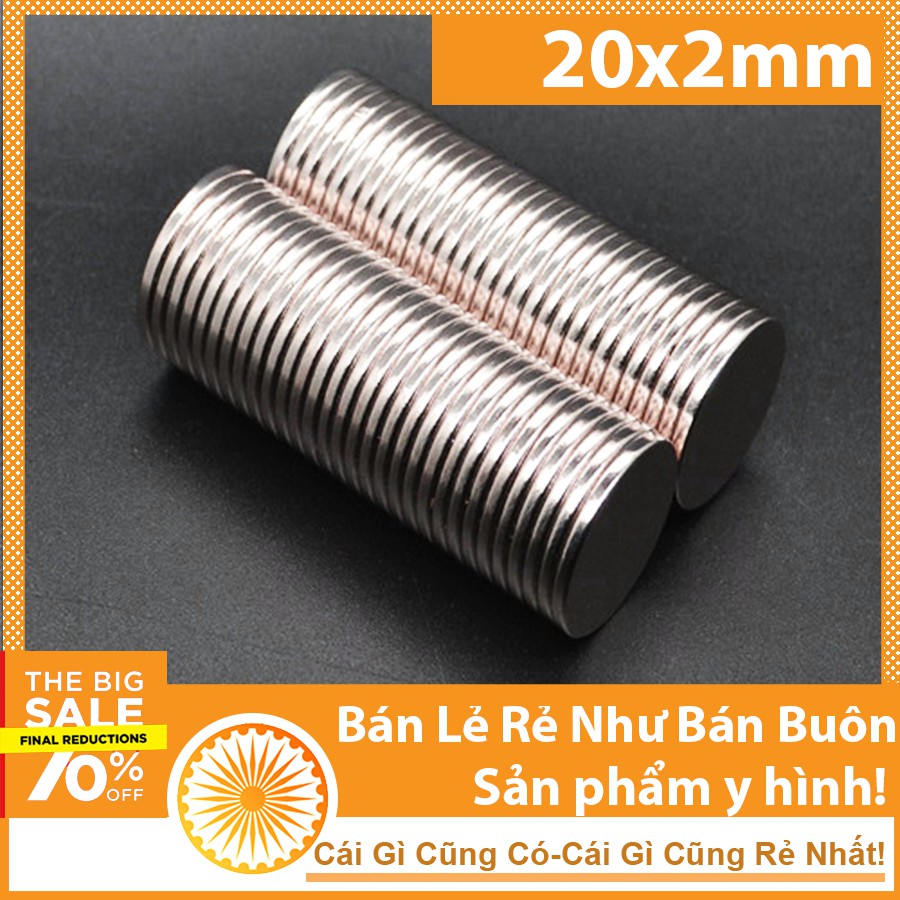 Nam ch&acirc;m 20x2mm