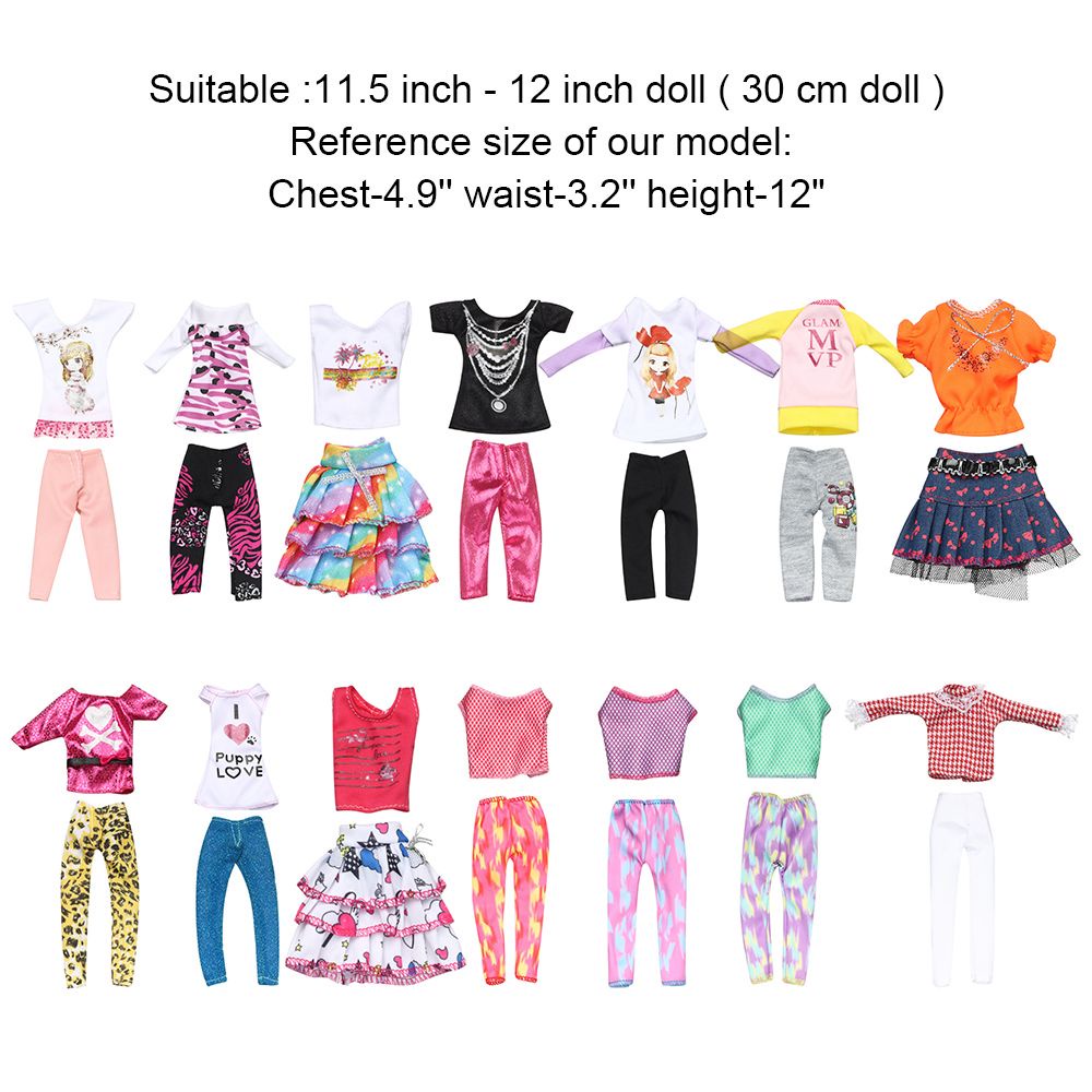 Bộ trang phục thể thao nhiều mẫu lựa chọn cho búp bê Barbie