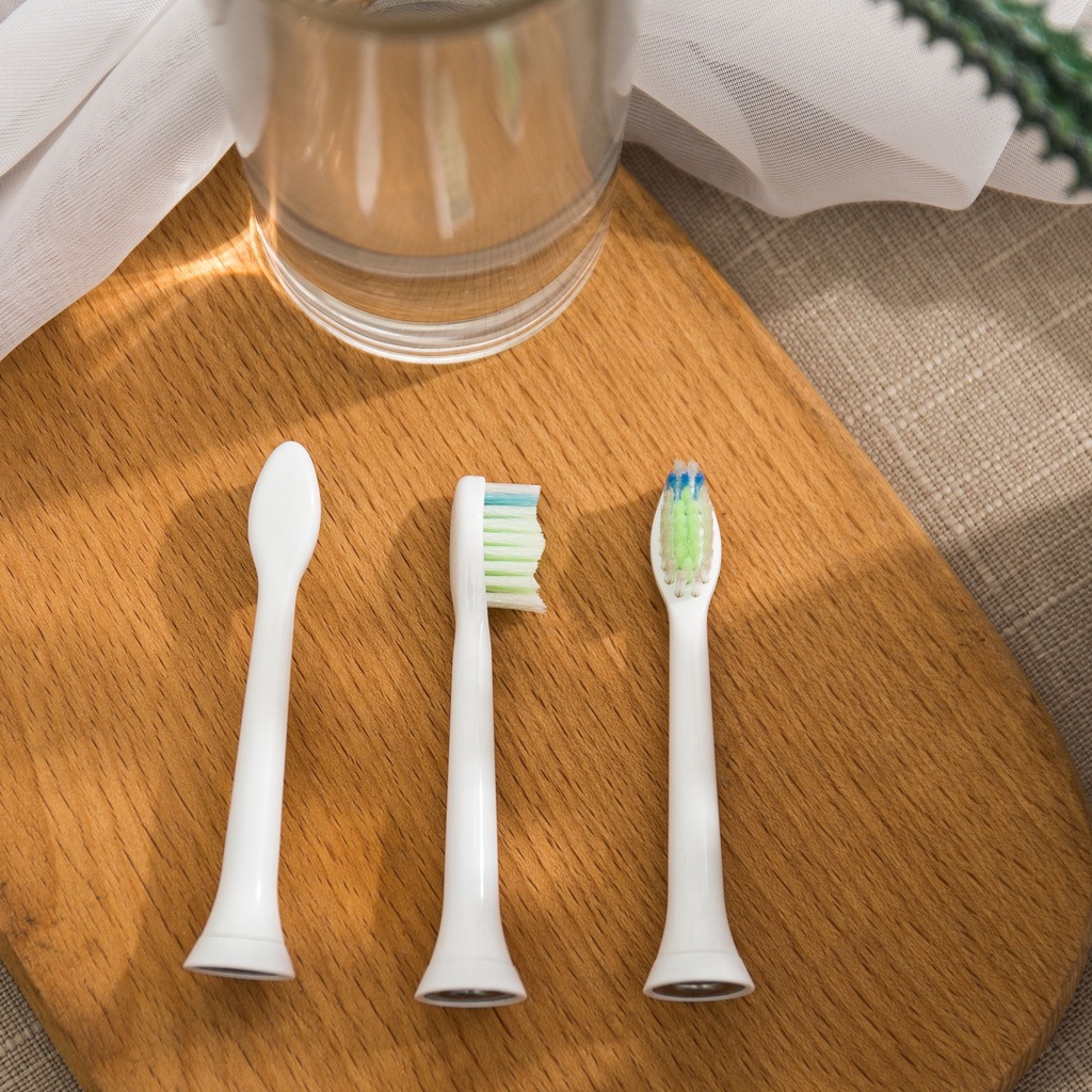 Cho máy Philips Sonicare W3/HX-6064 White - Premium White Bộ 4 đầu bàn chải đánh răng điện Minh House