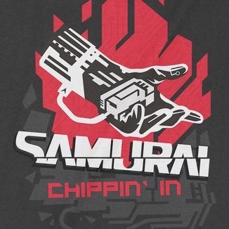 Áo thun SAMURAI: Chipin In - Cyberpunk 2077 Unisex Trùm Cuối Game, Cotton 100% 2 màu nam nữ 0075