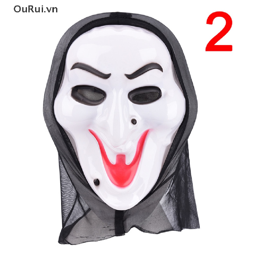 Mặt Nạ Hóa Trang Halloween Hình Ma Kem Đáng Sợ