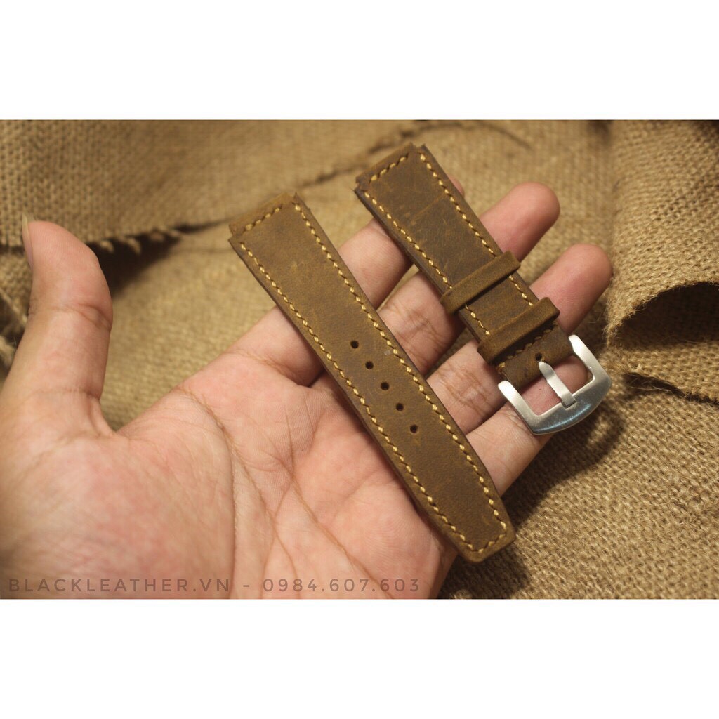 Dây da Casio Ae1200 - Da sáp ngựa Handmade (Tặng kèm khoá + cây thay dây)