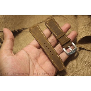Dây da casio ae1200 - da sáp ngựa handmade