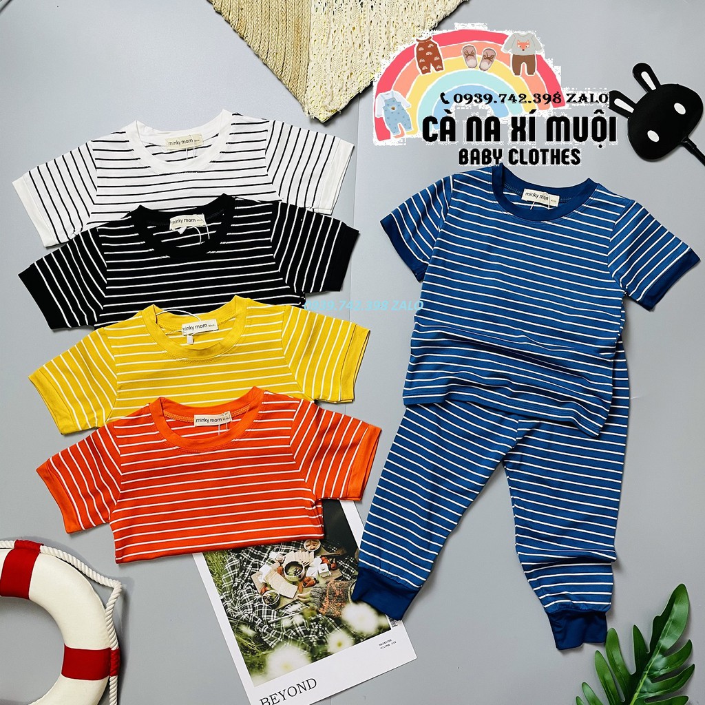 FULLSIZE(7-26kg)Bộ Minky Mom SọcFREE SHIP Cotton Lạnh Hàng Chuẩn Họa Tiết Dể Thương Cho Bé Gái Bé Trai