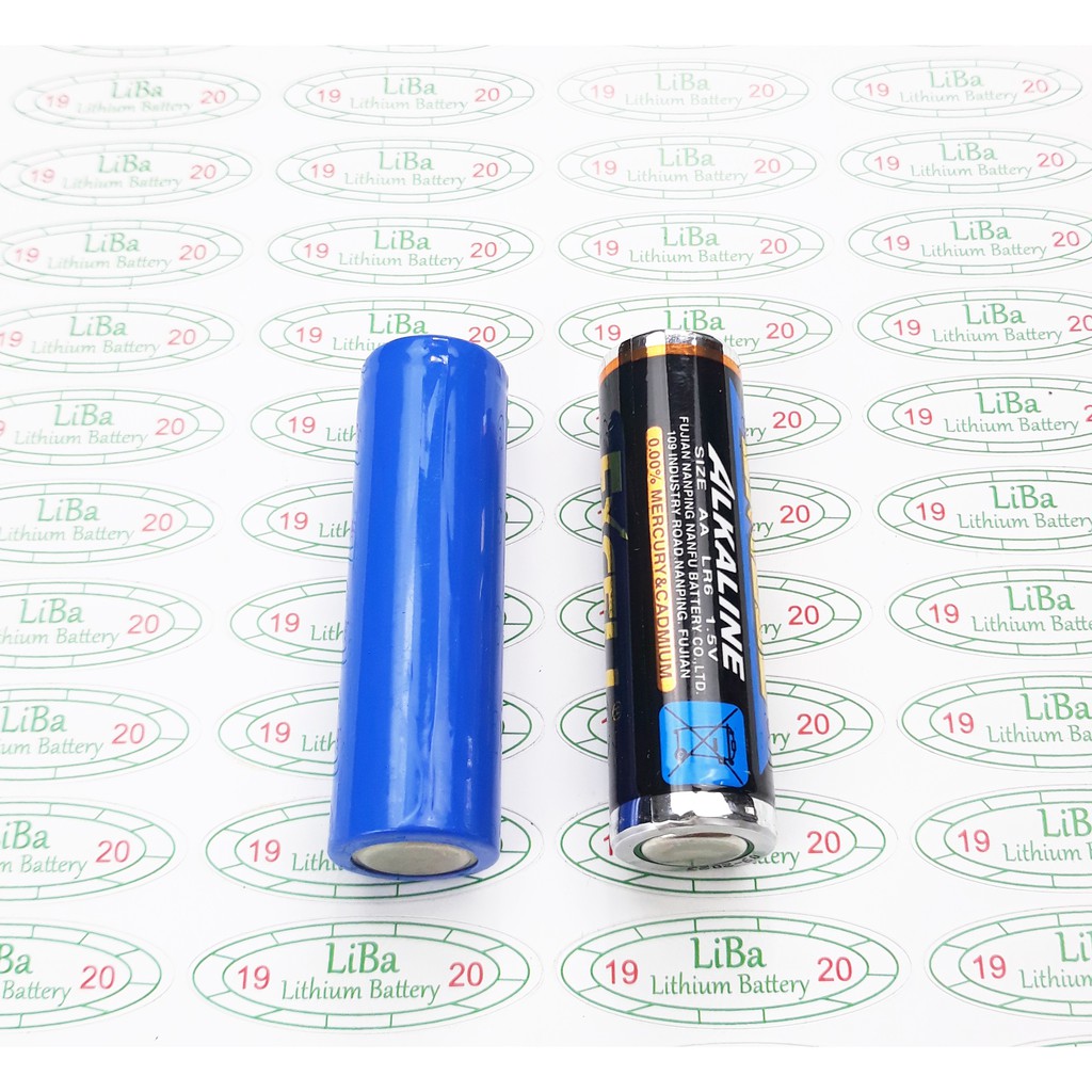 Pin AA, Lithium ion 3.7V 500mah, 800mAh 14500, thay thế pin tiều AA _ LiBa