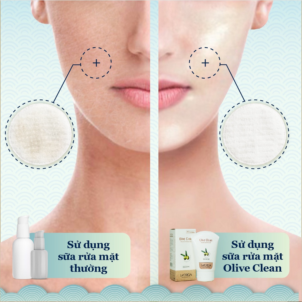Sữa Rửa Mặt Qủa Olive - Sạch Sâu, Mềm Da, Le'Orga 75ml - 120ml | BigBuy360 - bigbuy360.vn