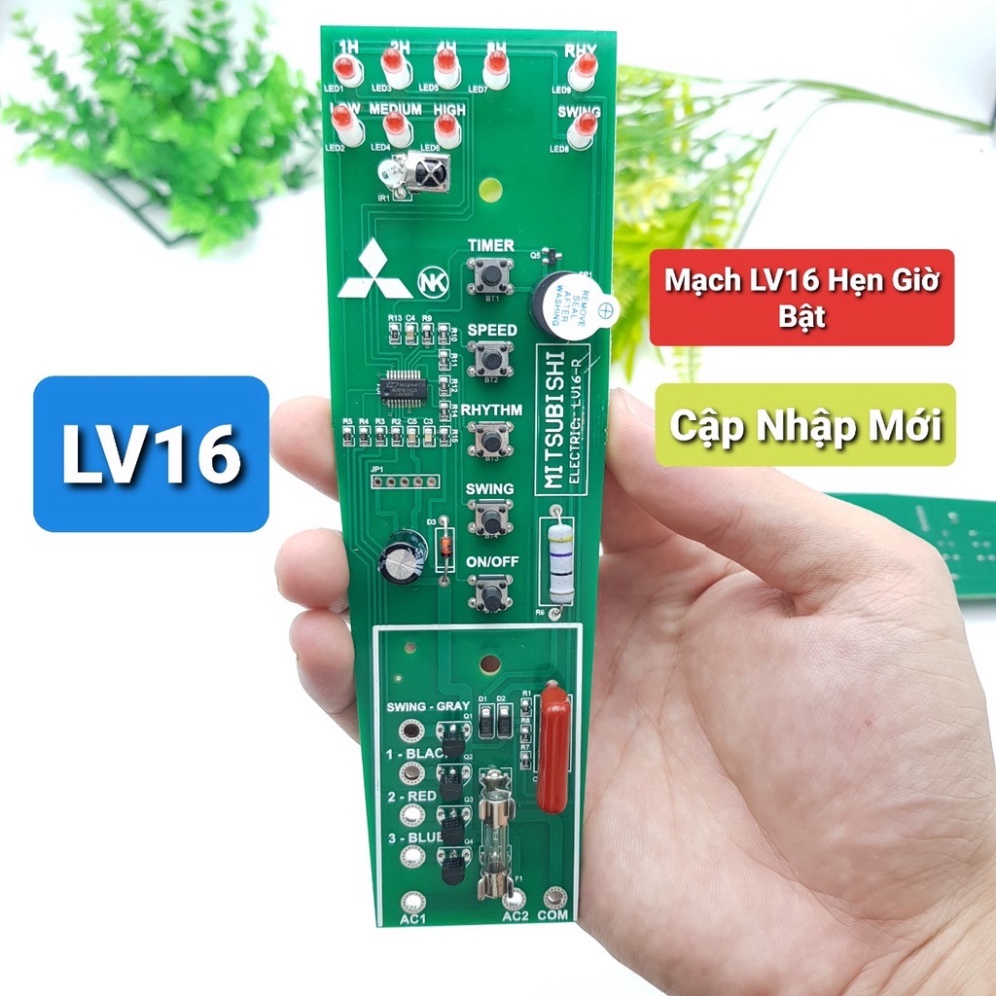 Mạch quạt treo (tường) Mitsubishi W16-R, W18 và mạch đứng LV16.