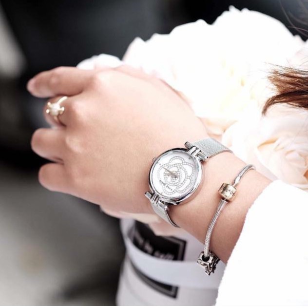 đồng hồ nữ Anne Klein AK/3103MPSV đính đá pha lê Swarovski size 33mm