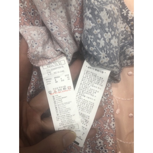 Áo váy bé gái DB 18 tháng 5 tuổi  Áo hoa nhí xuất Hàn cotton xuất dư 0422