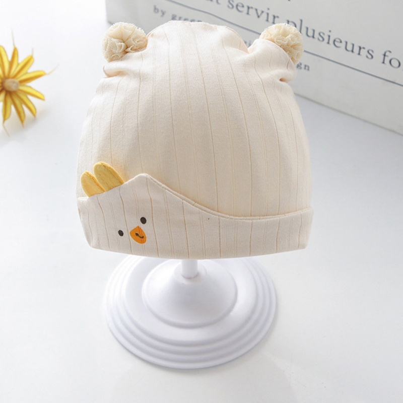 Mũ Trùm Đầu Bằng Cotton Mềm Mại Dễ Thương Cho Bé Sơ Sinh 0-6 Tháng Tuổi