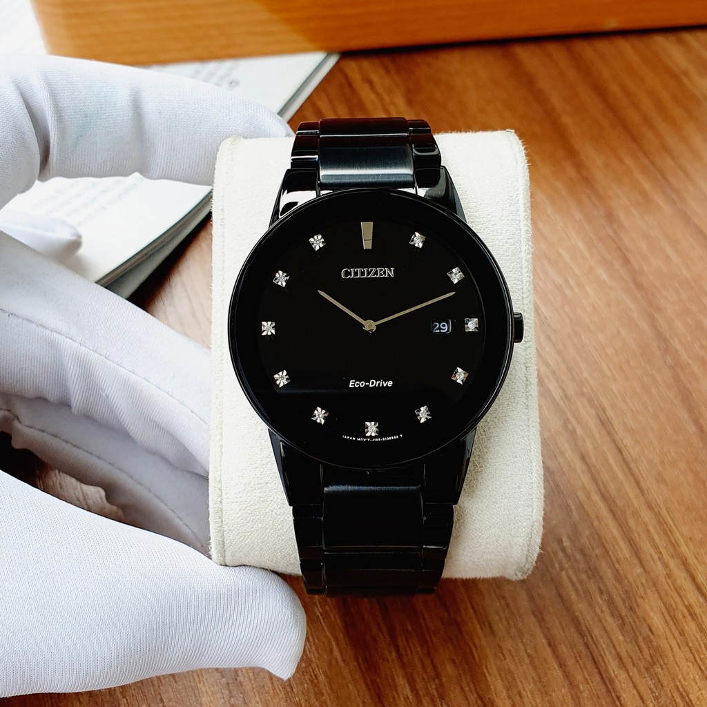 Đồng hồ nam CITIZEN Axiom Eco-Drive Black Dial Men’s Watch - model : AU1065-58G