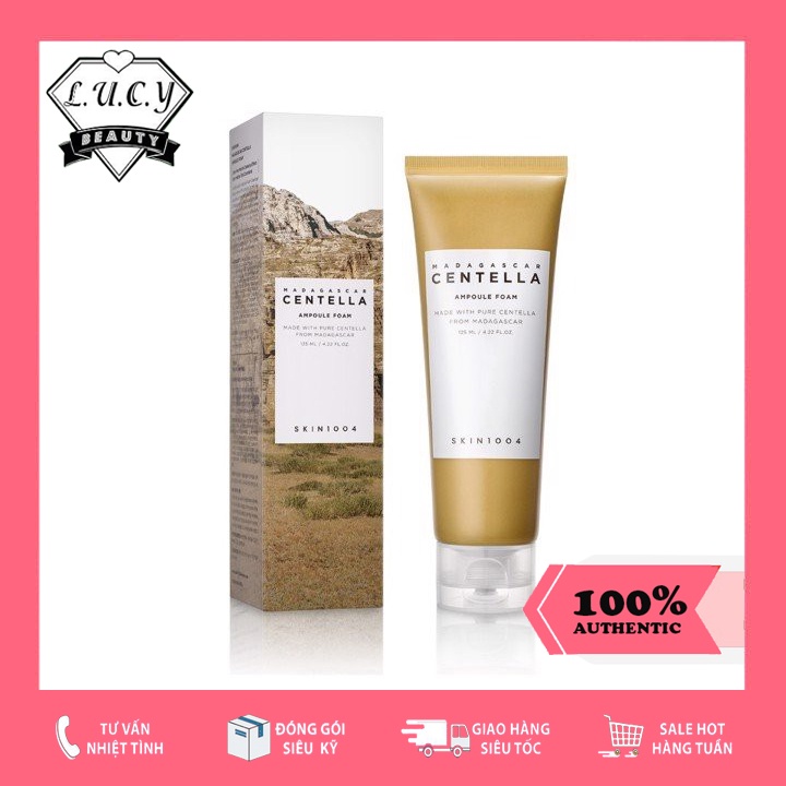 Hàng Hàn- Sữa Rửa Mặt Rau Má Skin1004  Madagascar Centella Ampoule Foam 125ml Chính Hãng 100%