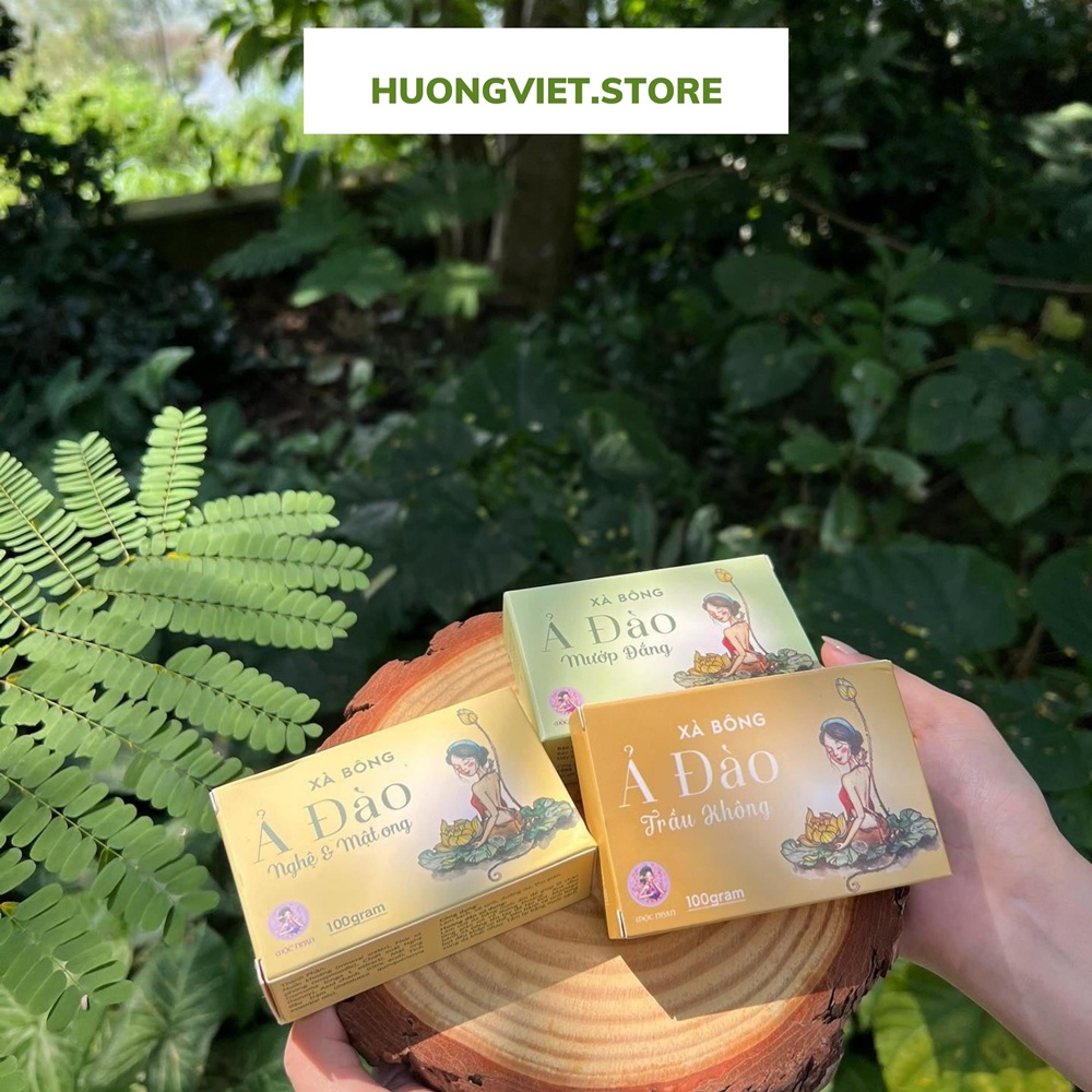 Xà Bông Trầu Không Ả Đào Mộc Nhan Natural Xà Phòng Tắm Trắng Giảm Mụn Lưng Dưỡng Da Giảm Mùi Hôi Nách | BigBuy360 - bigbuy360.vn