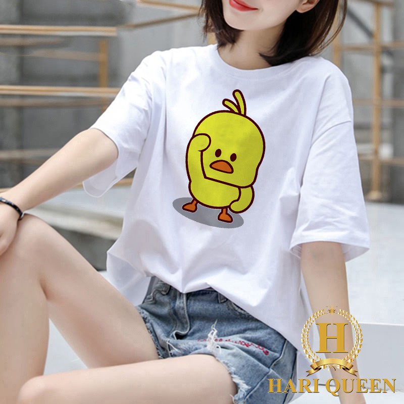 Áo phông 1 vịt chào cờ nhiều màu HARI0520