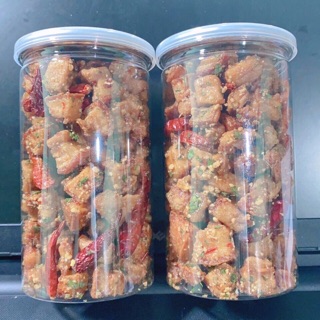 Hủ 280gr tốp mỡ thịt liền da heo giòn sốt mỡ hành