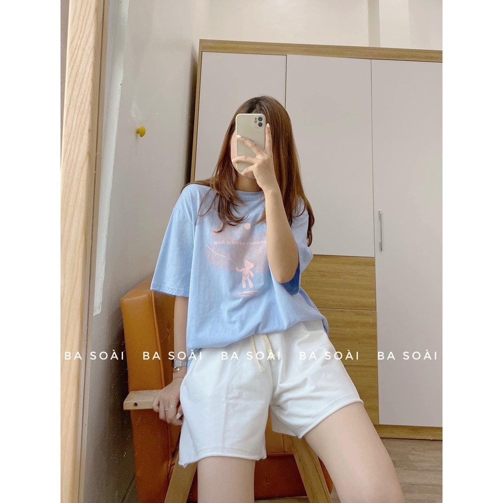 Quần short nữ mặc nhà , quần sooc da cá ống rộng basic cạp chun Queenshop | BigBuy360 - bigbuy360.vn