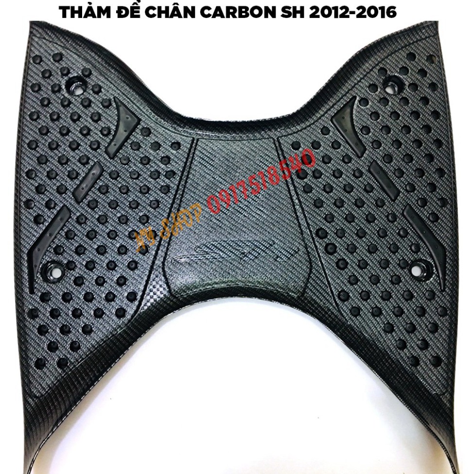 THẢM ĐỂ CHÂN SƠN CARBON HONDA SH 2012 -2016, 2017-2019, SH MODE 2013-2019, AB, LEAD, VISION