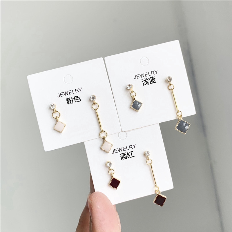 Khuyên tai hình học SUXI phong cách Hàn Quốc