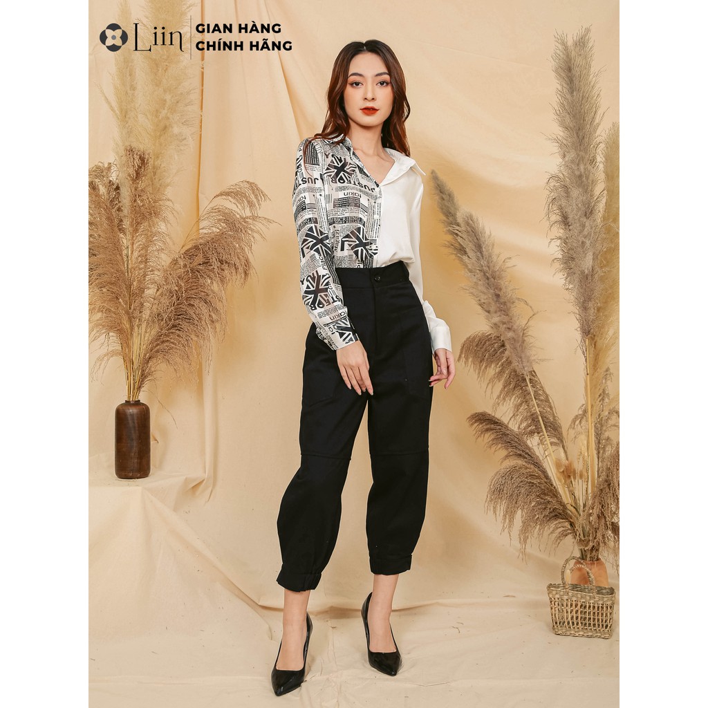 Quần jogger nữ Linbi clothing màu đen, đủ size, chất liệu kaki thoáng mát, năng động, cá tính Q3231 | BigBuy360 - bigbuy360.vn