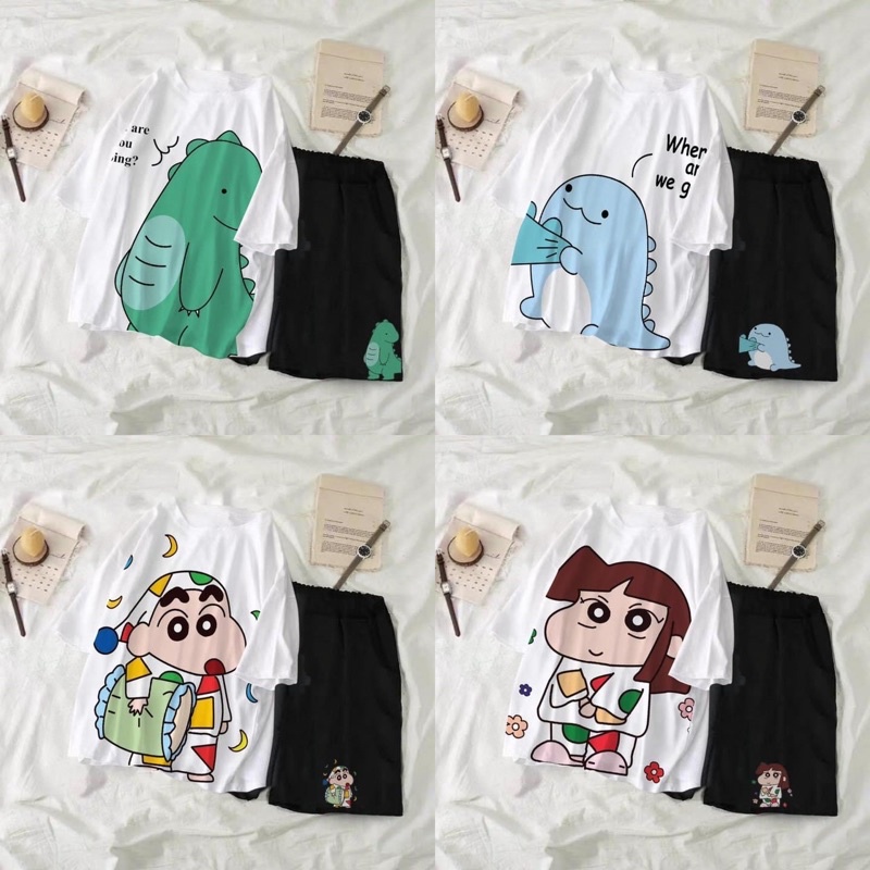 Set Áo Phông 3D Short Thun In Unisex