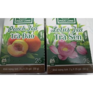Combo 1 bộ 8 hộp trà đào , trà sen Phúc Long