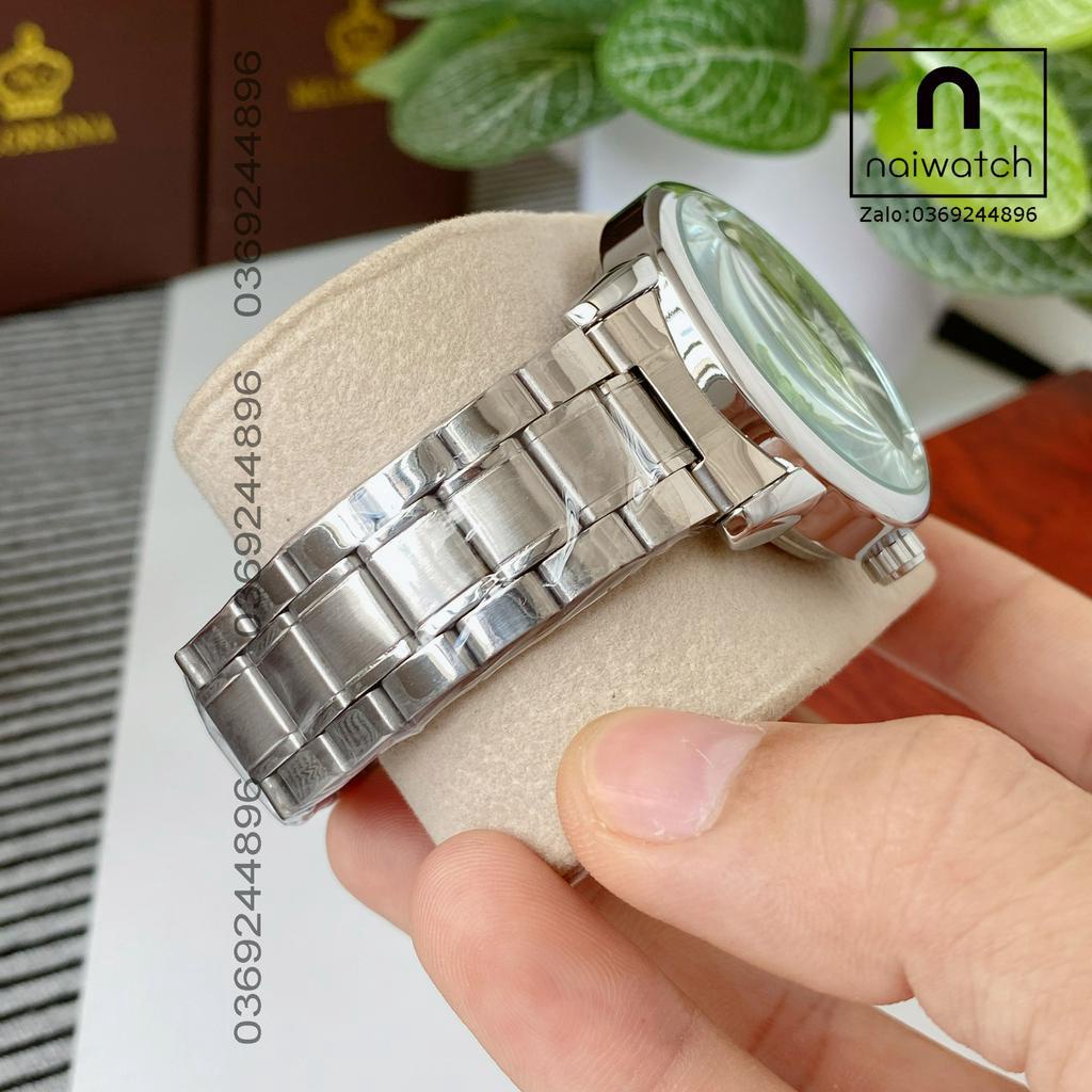 Đồng hồ nam Winner kiểu dáng độc đáo, dễ dàng ngắm các chi tiết máy cơ chuyển động mượt. Naiwatch