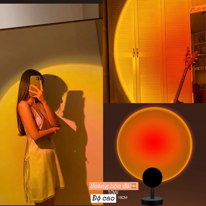 Đèn hoàng hôn đỏ, ánh sáng tím chụp hình như Rose BLACKPINK