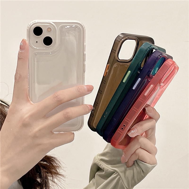 Ốp Điện Thoại Dẻo Trong Suốt Có Đệm Khí Chống Sốc Cho iphone 15 14 13 12 11 pro max xs xr x