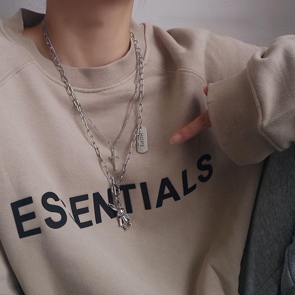 Vòng cổ Nhiều Lớp Mặt Hình Thỏ DARON Đơn Giản Sáng Tạo Phong Cách Hàn Quốc