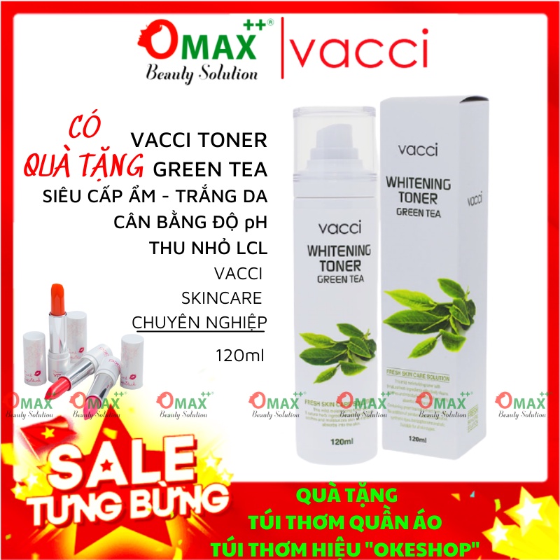 NƯỚC HOA HỒNG VACCI - TRẮNG DA CHIẾT XUẤT TRÀ XANH - WHITENING TONER GREEN TEA for MEN