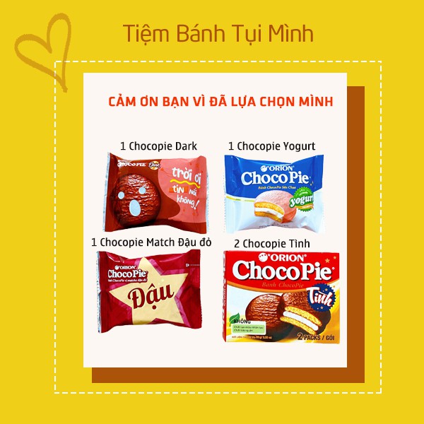 Combo 5 bánh Choco Pie nhiều vị