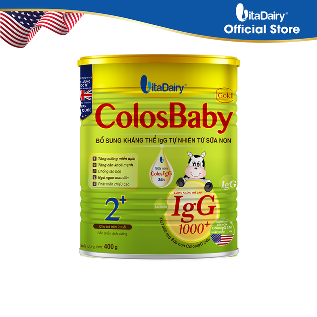 Sữa bột COLOSBABY GOLD 2+ 400G/lon