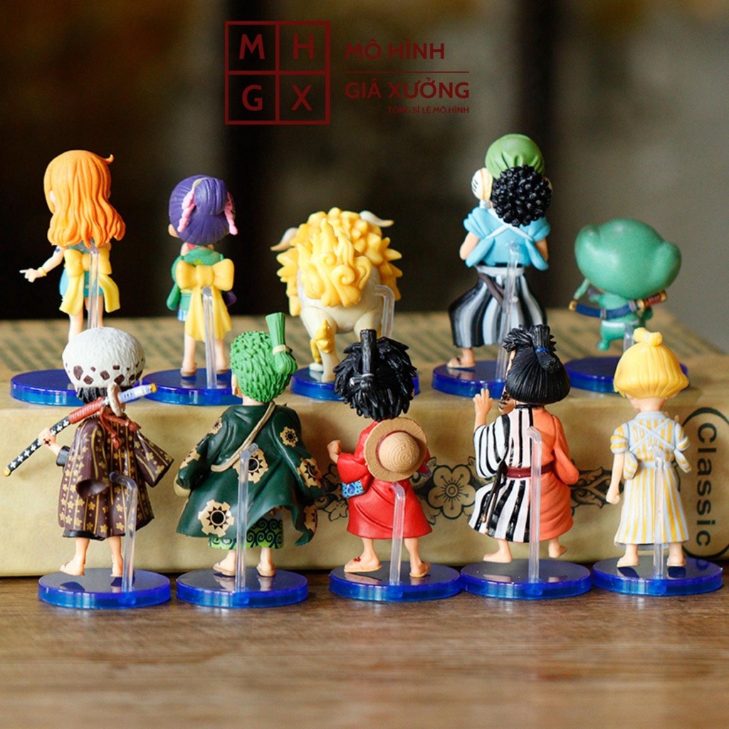 Mô hình One Piece Luffy Zoro Sanji Nami Choper Usopp Law Kin'emon Sư Tử vàng Otama ở wano quốc figure mô hình anime