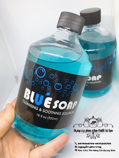 Nước vệ sinh hình xăm Blue Soap(500ml)