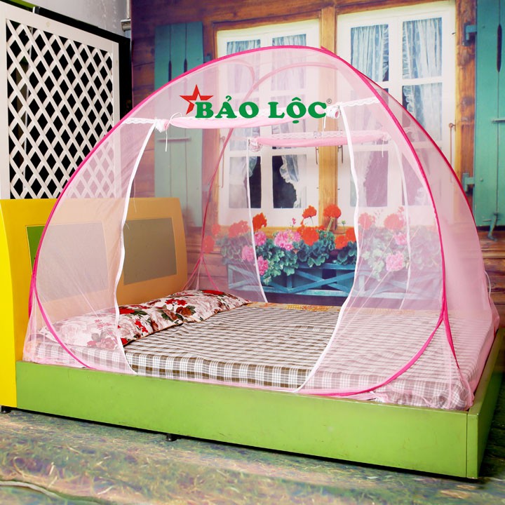 Mùng chụp tự bung 1m8 x 2m loại 2 cửa Bảo Lộc