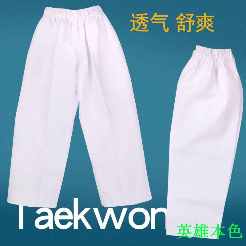 Quần Tập Võ Taekwondo Chất Liệu Cotton Polyester Cho Người Lớn Và Trẻ Em