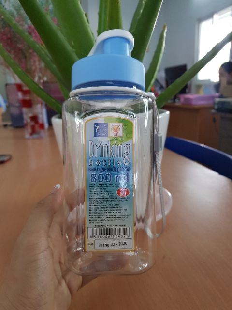 BÌNH ĐỰNG NƯỚC OVAL 800ML - NHỰA ĐỒNG TÂM