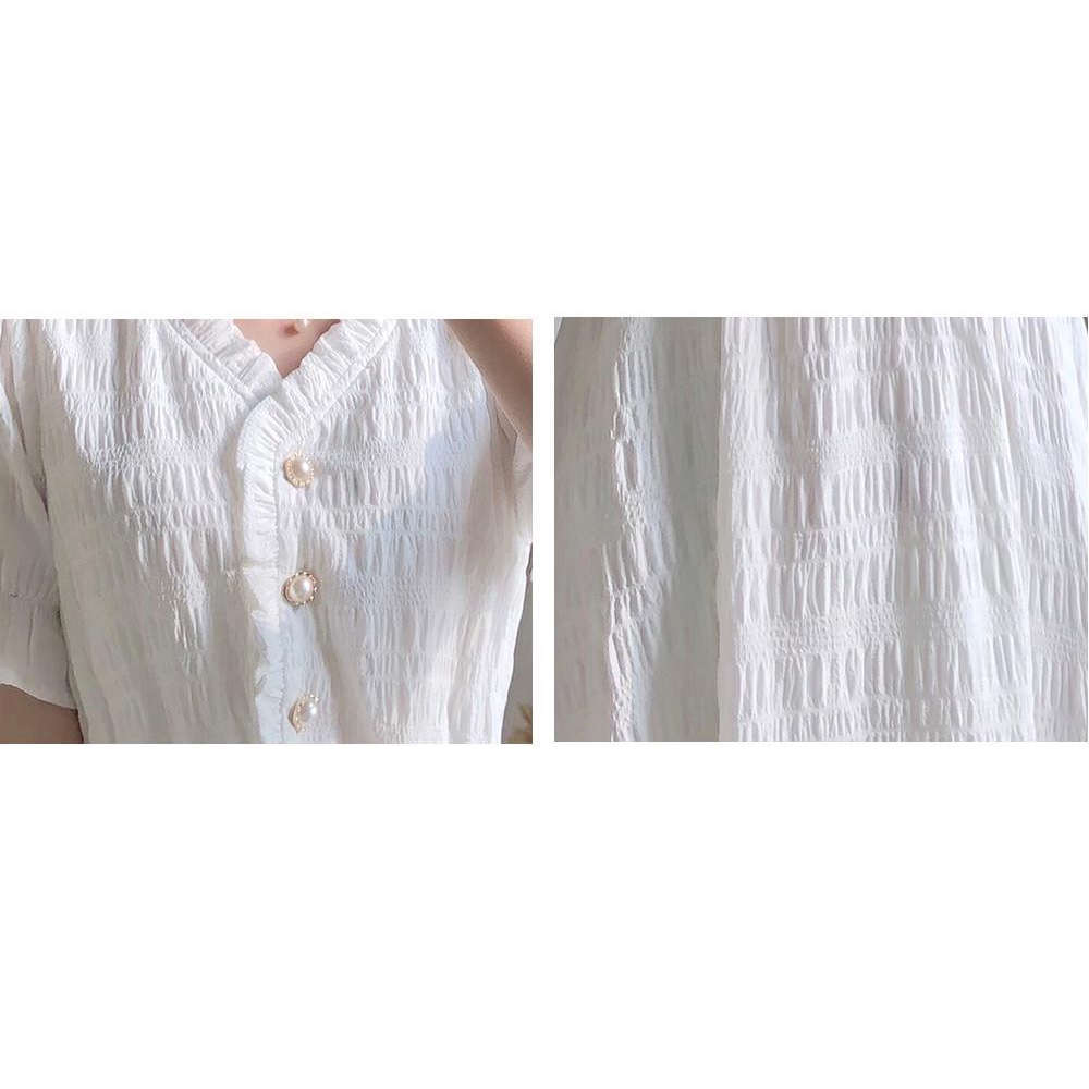 Đầm Trắng Phong Cách Retro Pháp Nữ Tính | BigBuy360 - bigbuy360.vn