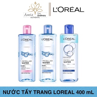 Nước tẩy trang L'Oreal Micellar Water 400ml