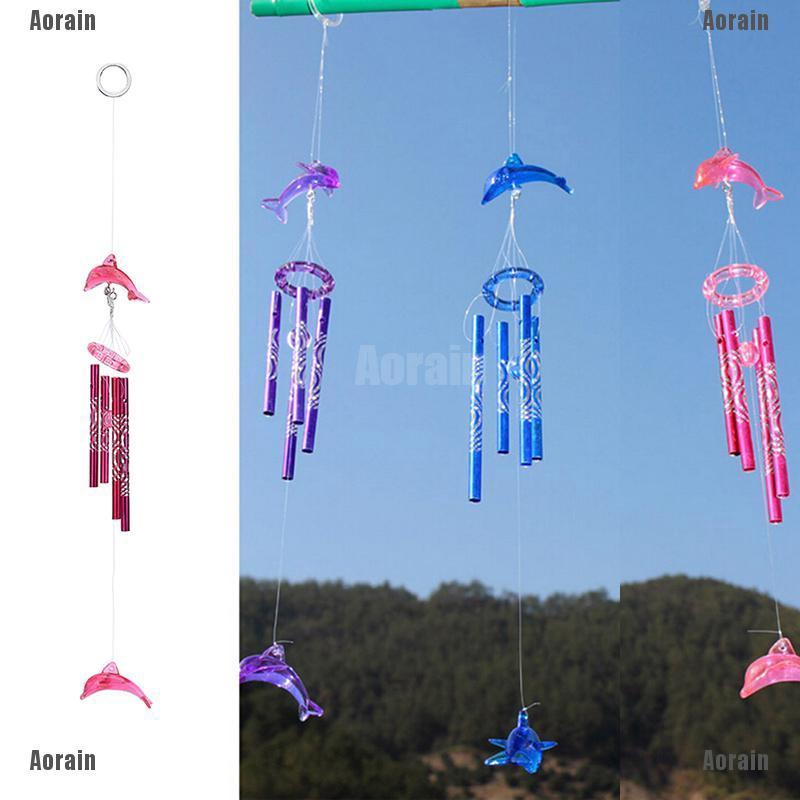 Chuông Gió Kim Loại 4 Viên Pha Lê Sáng Tạo