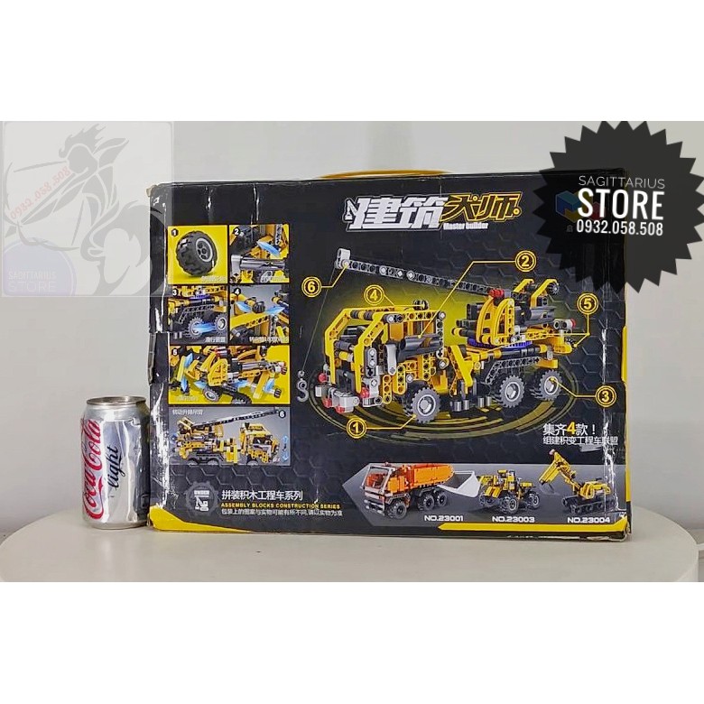 Lego Lắp Ráp Xe Cẩu Master Builder - Qi Zhi Le 23302