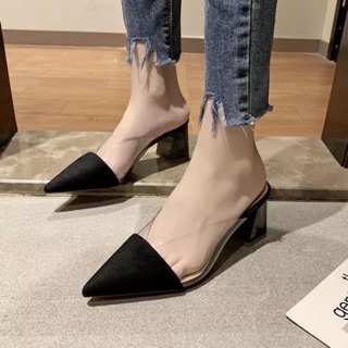 Cao gót cho mẹ sz 39 đen