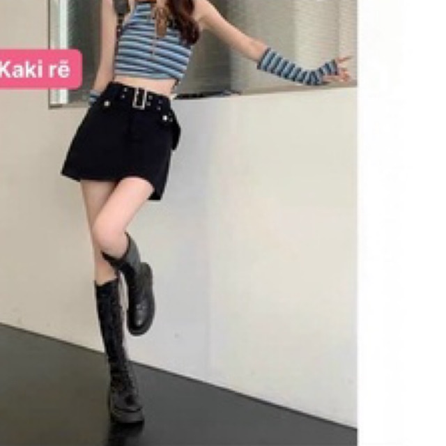 chân váy quần jean rách co giãn lưng siêu cao ạ alohashop91