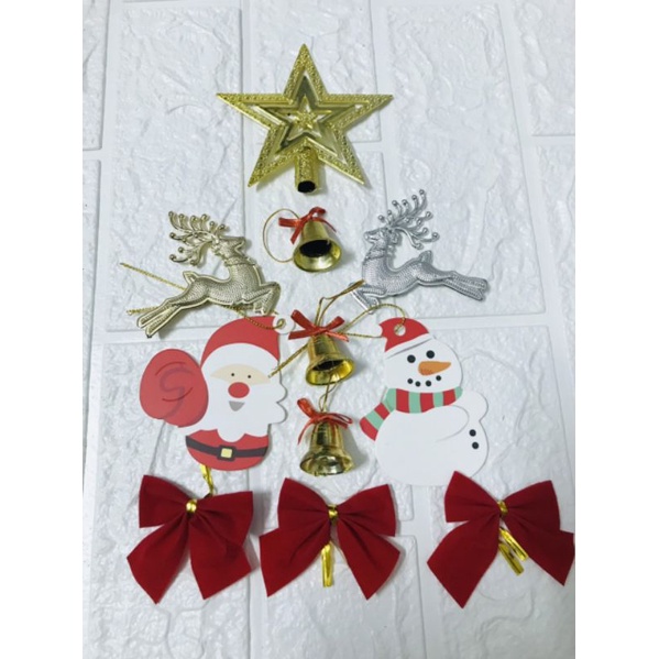 NOEL - BỘ 8, 10, 20 PHỤ KIỆN TRANG TRÍ GIÁNG SINH.