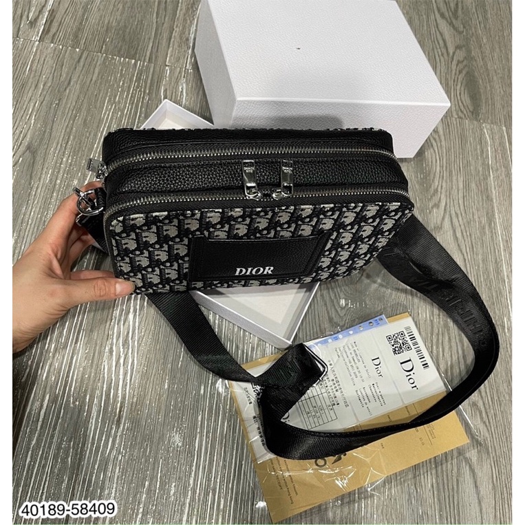 Túi Đeo Chéo Đi Ô Vân Dệt Full Box Hàng Cao Cấp - Túi Đeo Chéo Full Box Cho Nam