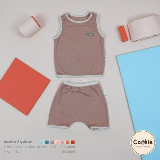 Bộ áo ba lỗ quần cộc trẻ em Cookie