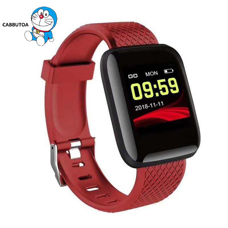 Đồng Hồ Đeo Tay Thông Minh 116plus Theo Dõi Sức Khỏe Kèm Phụ Kiện Chất Lượng Cao