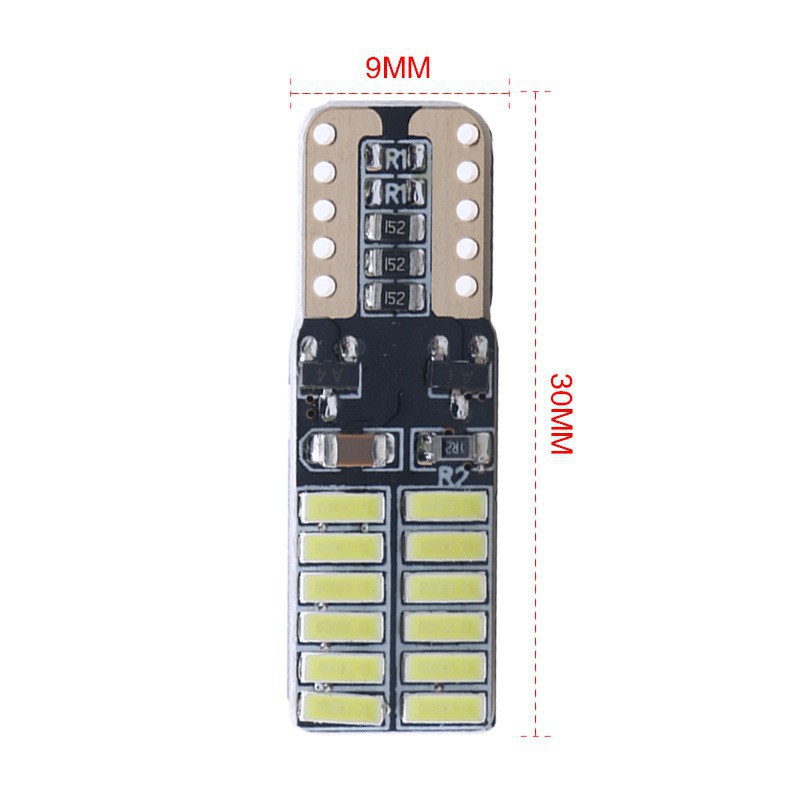 Đèn chiếu sáng biển số xe hơi 24 LED T10 4014 tiện lợi